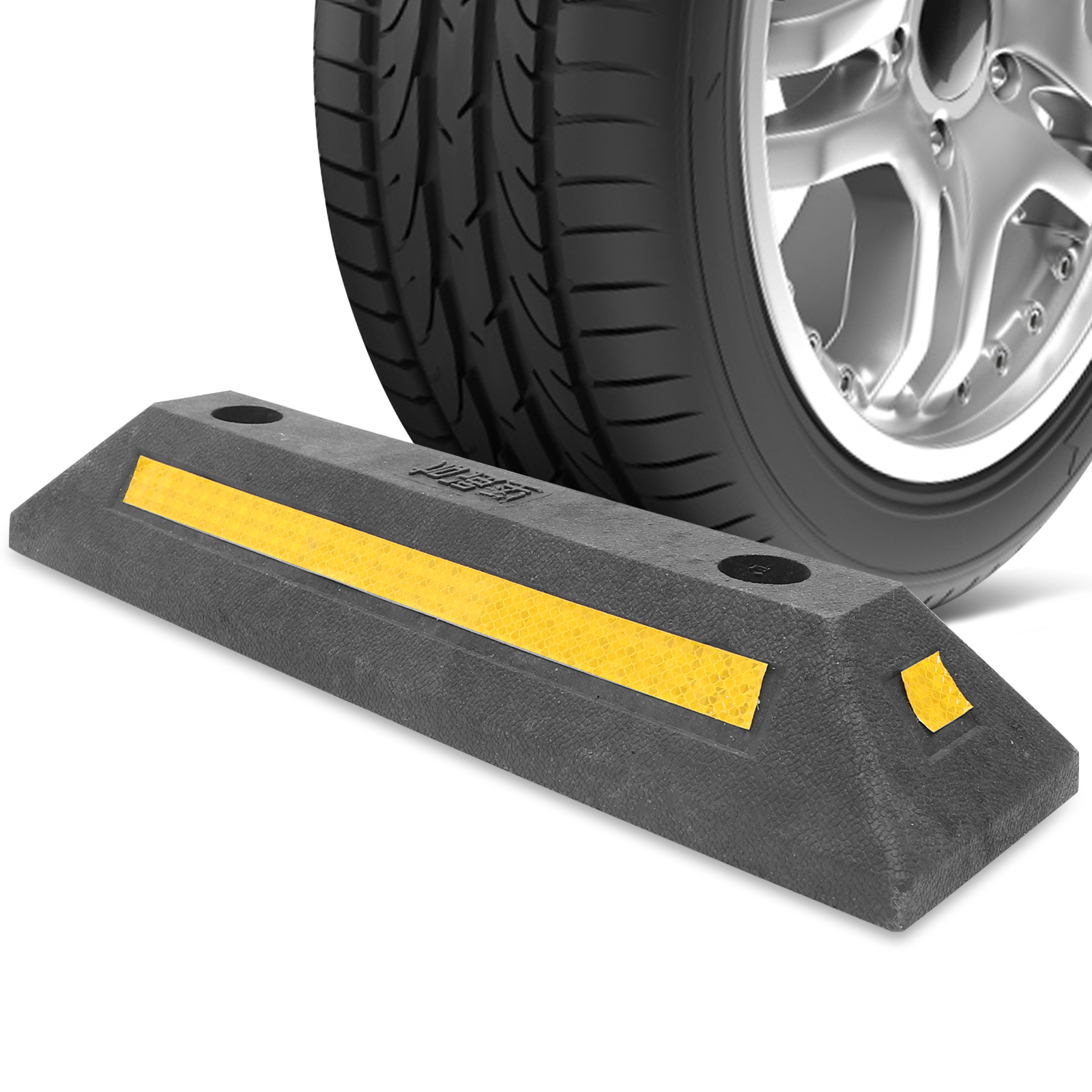 Garage Creeper Roller - Car Stopper Rubber Parking Stopper Lot